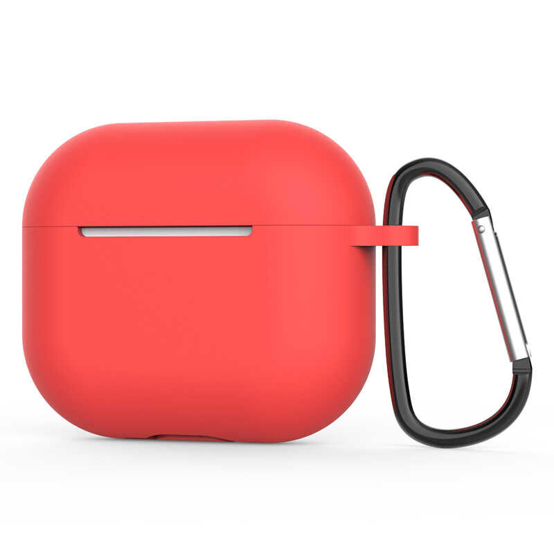 Airpods 3. Nesil Standart Silikon Kılıf Kırmızı