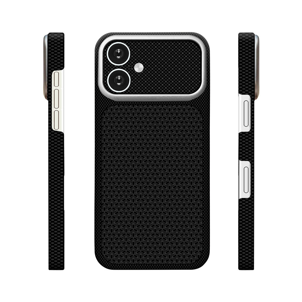 iPhone 17 Uyumlu Magsafe Destekli İphone 18 Pro Max Görünümlü Premium Karbon Fiber Görünümlü Dokulu Lüks Kapak Nexel