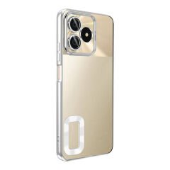 Realme C53 4G Kılıf Kamera Korumalı Logo Gösteren Omega Kapak Sierra Mavi