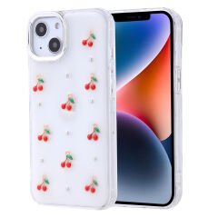 iPhone 13 Kılıf Airbag Tasarımlı Simli Şeffaf Kutup Kapak