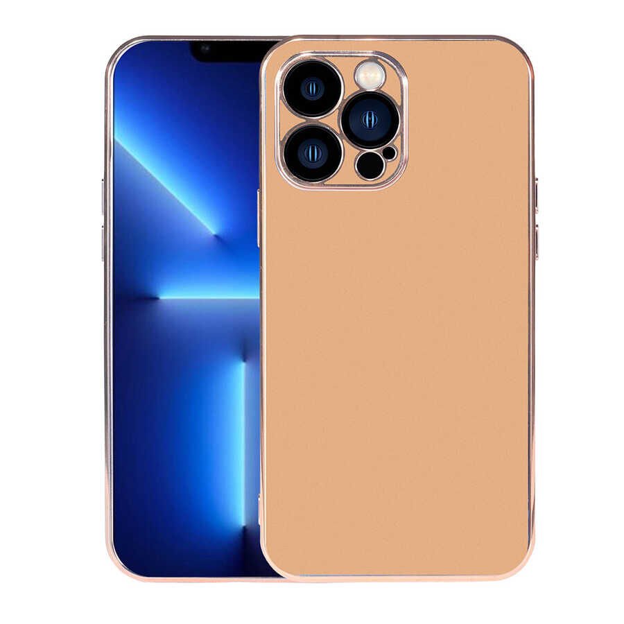 iPhone 13 Pro Max Kılıf Viyana Kapak Gold