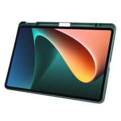 Xiaomi Mi Pad 5 Kılıf Tri Folding Kalem Bölmeli Standlı Kılıf Rose Gold