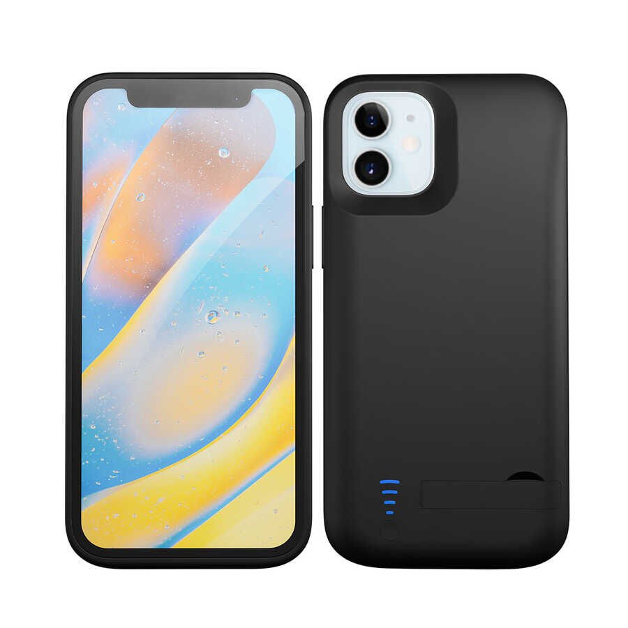 iPhone 12 Şarjlı Kılıf Siyah