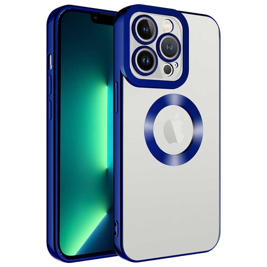 iPhone 14 Pro Kılıf Kamera Korumalı Logo Gösteren Omega Kapak