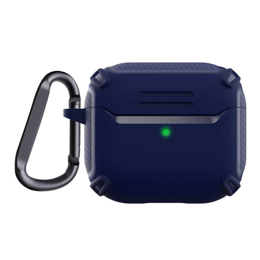Airpods 3. Nesil Kılıf Airbag 26 Silikon Lacivert