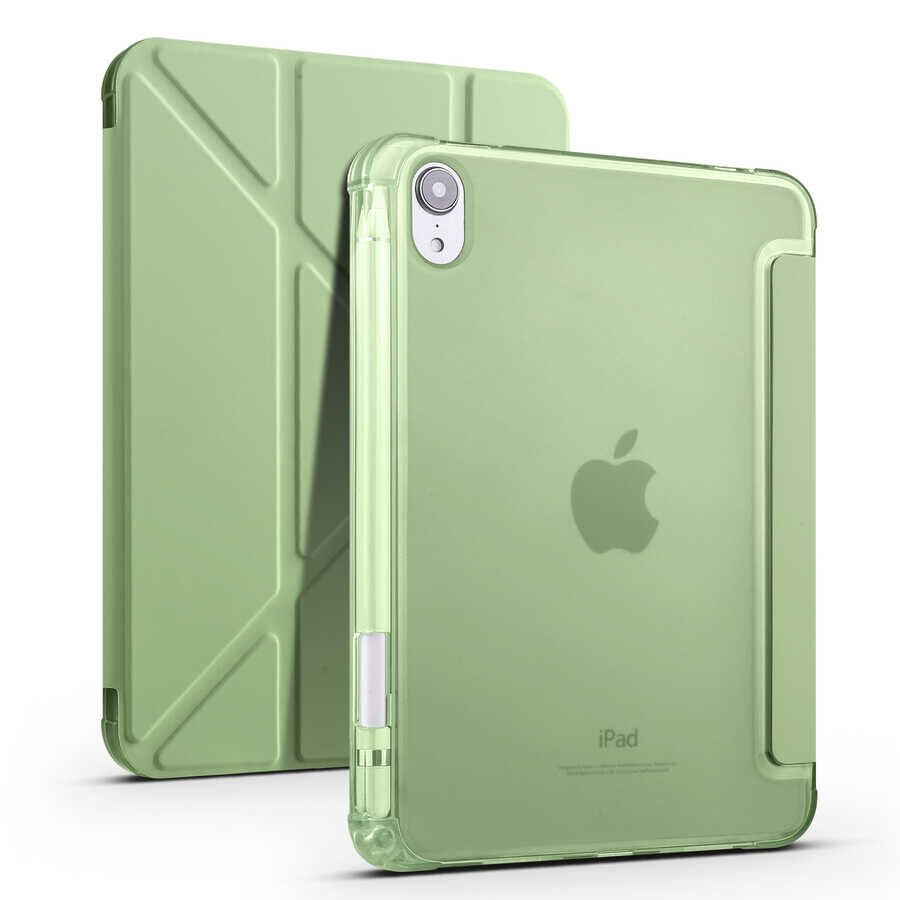 iPad Mini 2021 (6.Nesil) Kılıf Tri Folding Kalem Bölmeli Standlı Kılıf