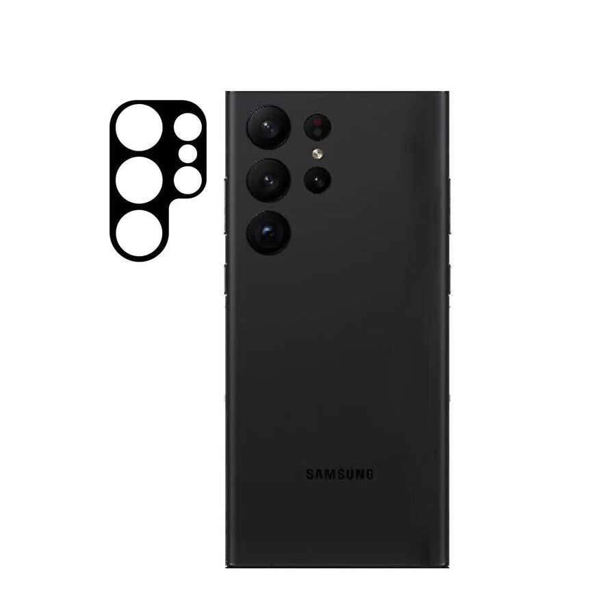 Samsung Galaxy S23 Ultra 3D Kamera Camı Siyah