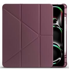 Apple iPad Air 13 2024 Kılıf Tri Folding Kalem Bölmeli Standlı Kılıf