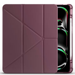 Apple iPad Air 13 2024 Kılıf Tri Folding Kalem Bölmeli Standlı Kılıf