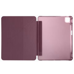 Apple iPad Air 13 2024 Kılıf Tri Folding Kalem Bölmeli Standlı Kılıf