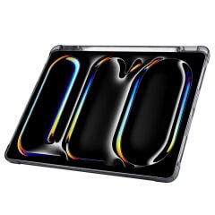 Apple iPad Air 13 2024 Kılıf Tri Folding Kalem Bölmeli Standlı Kılıf