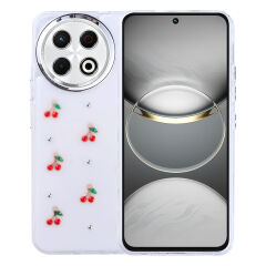 Tecno Spark 30 Pro Kılıf Airbag Tasarımlı Simli Şeffaf Kutup Kapak Fiyonk