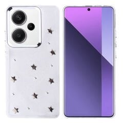 Xiaomi Redmi Note 13 Pro Plus 5G Kılıf Airbag Tasarımlı Simli Şeffaf Kutup Kapak Fiyonk
