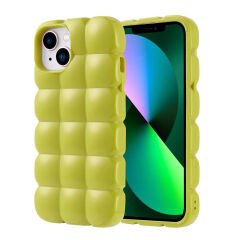 iPhone 13 Kılıf Parlak Esnek Silikon Dom Dom Kapak