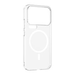 Xiaomi 17 Pro Max Uyumlu Kamera Korumalı MagSafe Şarj Özellikli Şeffaf Sararmaz London Sert Plastik Kapak