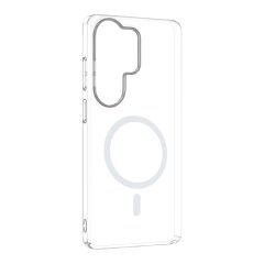 Samsung Galaxy S26 Ultra Uyumlu Kamera Korumalı MagSafe Şarj Özellikli Şeffaf Sararmaz London Sert Plastik Kapak
