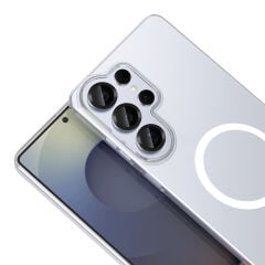 Samsung Galaxy S26 Ultra Uyumlu Kamera Korumalı MagSafe Şarj Özellikli Şeffaf Sararmaz London Sert Plastik Kapak