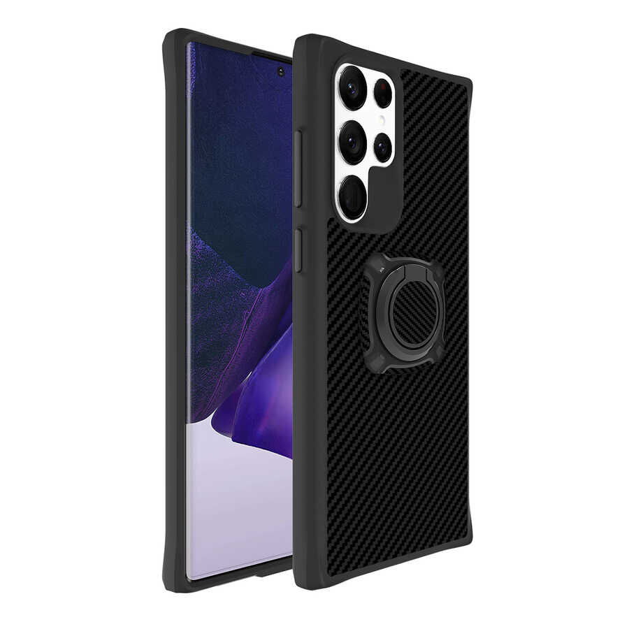 Galaxy S22 Ultra Kılıf Zore Timo Kapak Siyah