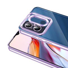 Xiaomi Redmi 12C Kılıf Kamera Korumalı Logo Gösteren Omega Kapak