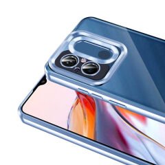 Xiaomi Redmi 12C Kılıf Kamera Korumalı Logo Gösteren Omega Kapak Rose Gold