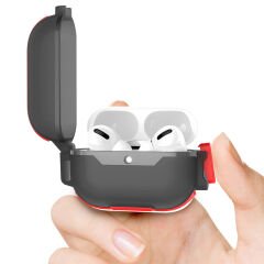 Airpods Pro Airbag 34 Darbelere Karşı Dayanıklı Kılıf Kırmızı