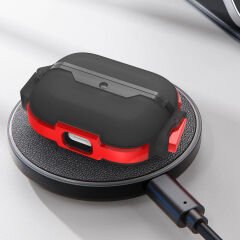 Airpods Pro Airbag 34 Darbelere Karşı Dayanıklı Kılıf Kırmızı