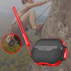Airpods Pro Airbag 34 Darbelere Karşı Dayanıklı Kılıf Kırmızı