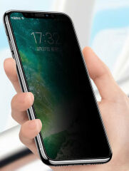 iPhone 12 Pro Max Anti-Dust Privacy Temperli Ekran Koruyucu