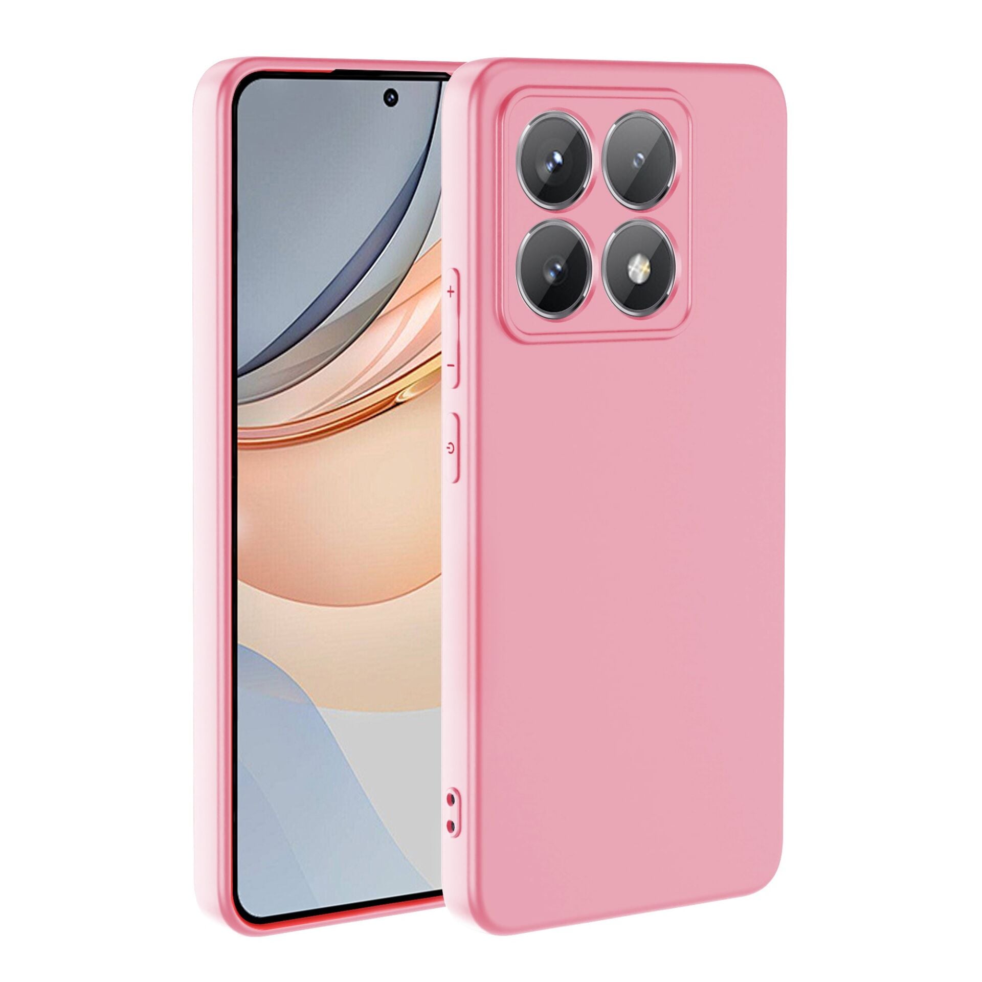 Xiaomi 14T Pro Kılıf Kamera Korumali Mara Lansman Kapak Pembe