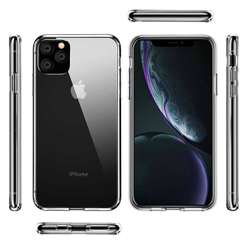 iPhone 13 Pro Max Sert Pürüzsüz Şeffaf Droga Kapak Renksiz