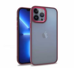 iPhone 13 Pro Max Kılıf Kamera Çıkıntılı Arkası Şeffaf Köşeleri Parlak Renkli Işlemeli Flora Kapak