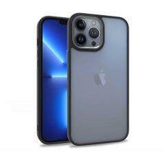 iPhone 13 Pro Max Kılıf Kamera Çıkıntılı Arkası Şeffaf Köşeleri Parlak Renkli Işlemeli Flora Kapak