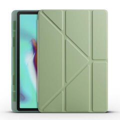 Samsung Galaxy Tab A7 10.4 T500 2020 Kılıf Tri Folding Kalem Bölmeli Standlı Kılıf