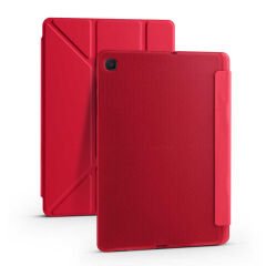 Samsung Galaxy Tab A7 10.4 T500 2020 Kılıf Tri Folding Kalem Bölmeli Standlı Kılıf