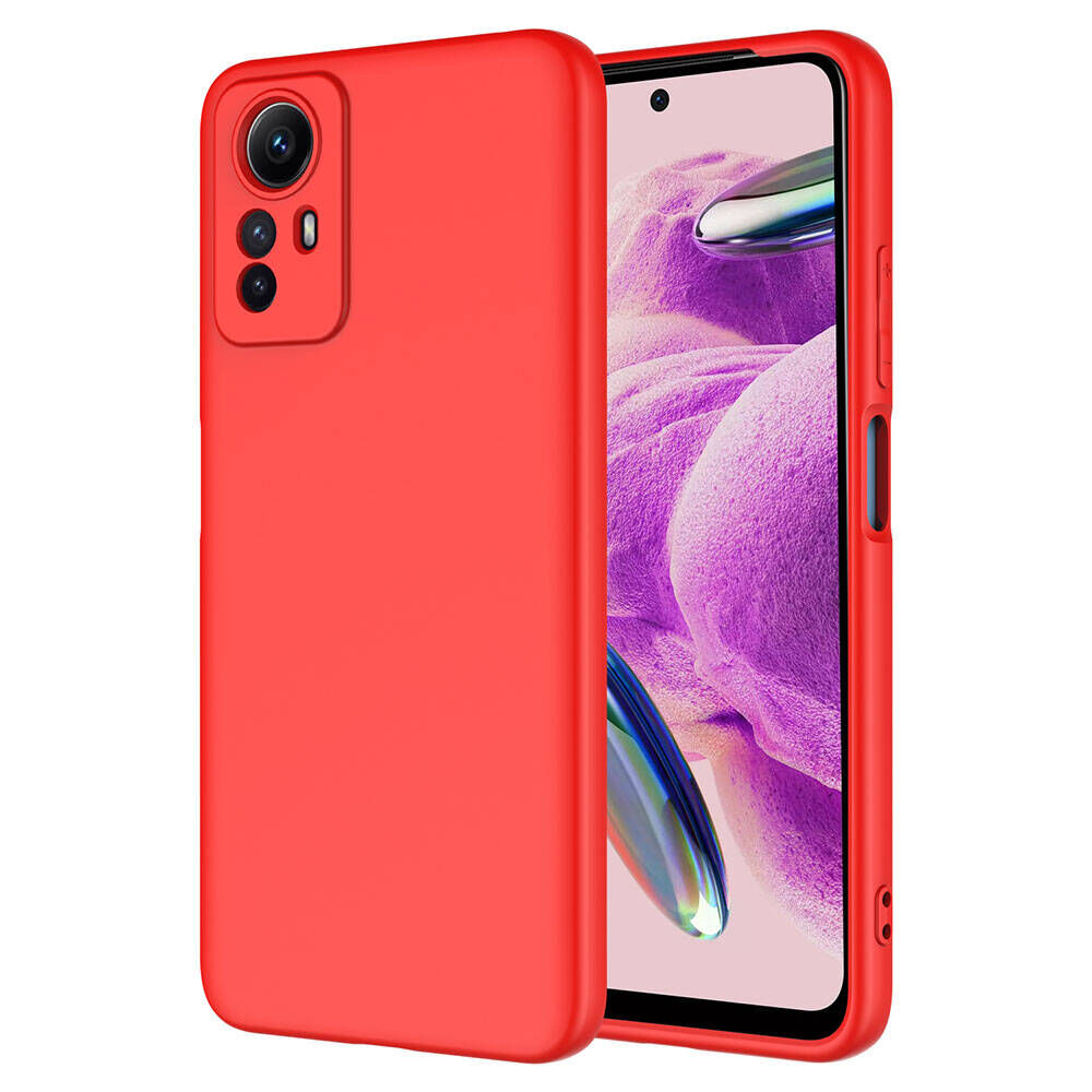Xiaomi Redmi Note 12S Kamera Korumali Mara Lansman Kapak Kırmızı