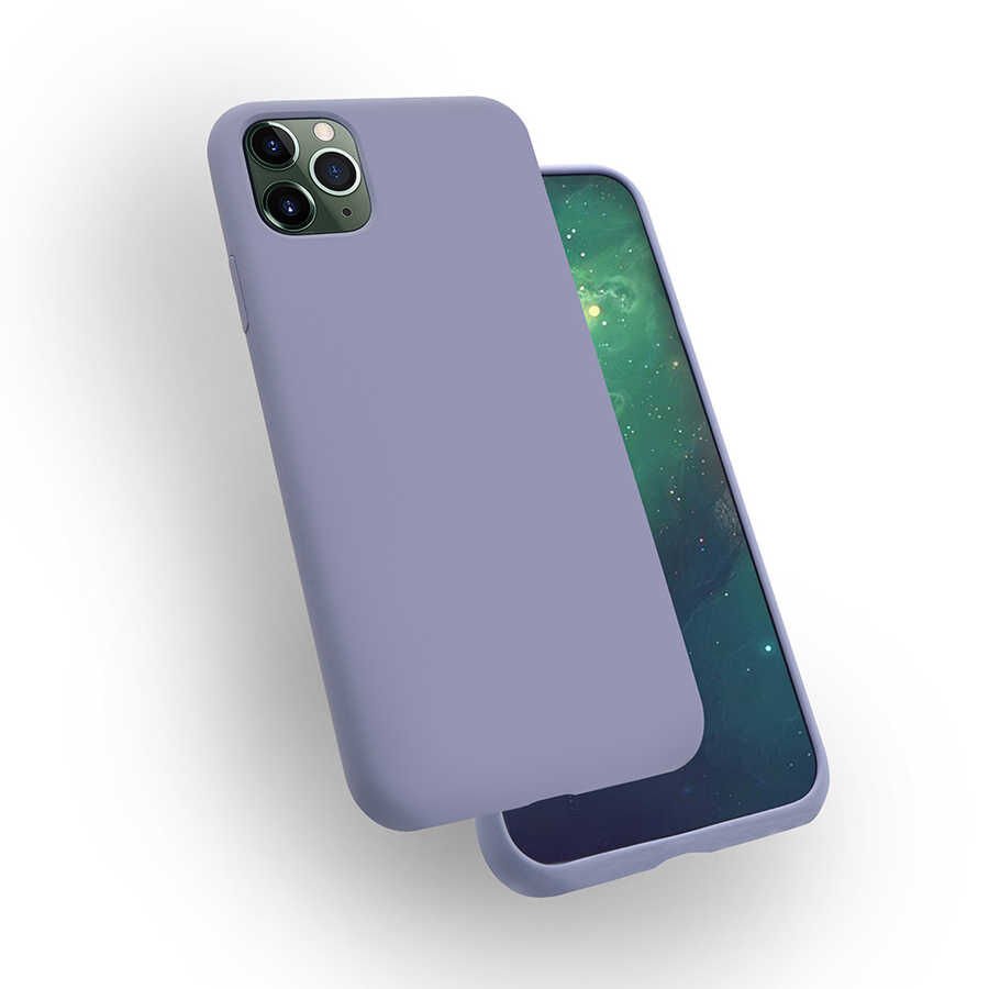 Apple iPhone 11 Pro Kılıf Zore Silk Silikon Lila