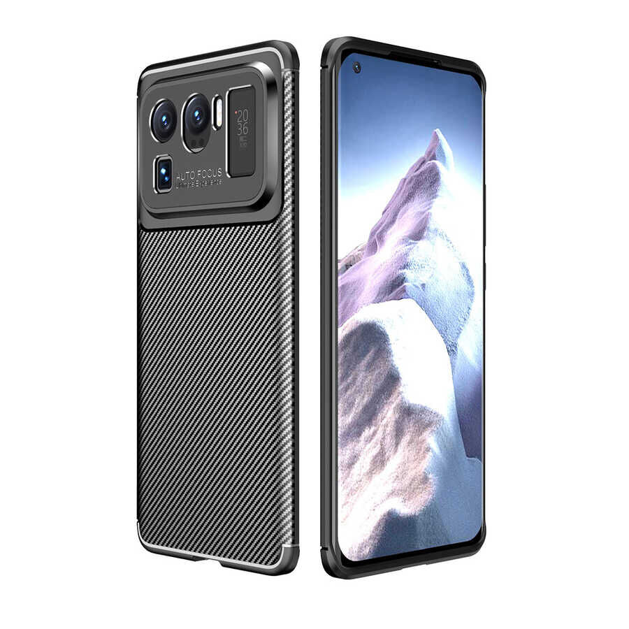 Xiaomi Mi 11 Ultra Kılıf Negro Silikon Kapak kılıf Siyah