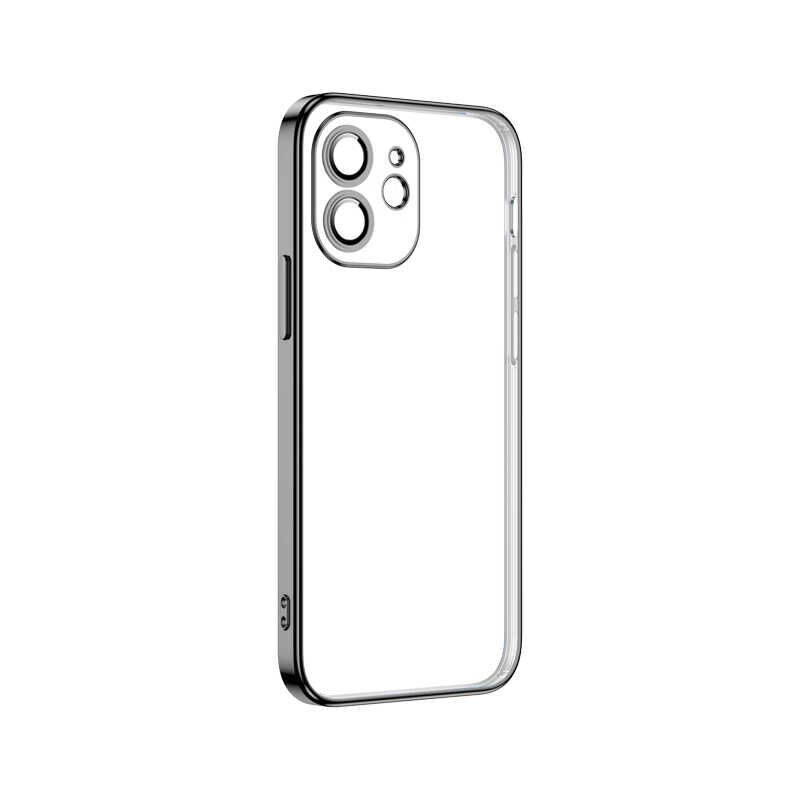 iPhone 12 Kılıf Krep Kapak Siyah