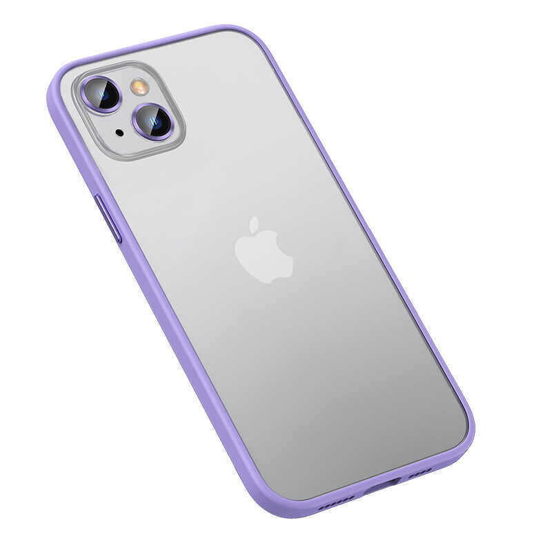iPhone 13 Kılıf Retro Kapak Lila