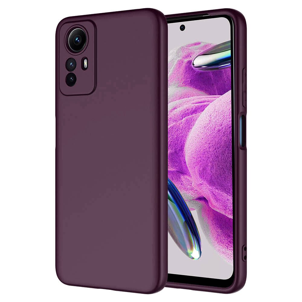 Xiaomi Redmi Note 12S Kamera Korumali Mara Lansman Kapak Koyu Mor