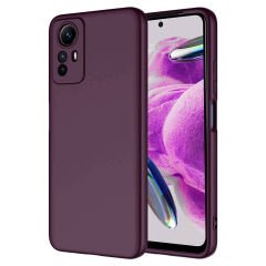 Xiaomi Redmi Note 12S Kamera Korumali Mara Lansman Kapak Koyu Mor