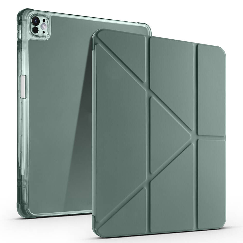 iPad Air 13 2025 M3 Kılıf Tri Folding Kalem Bölmeli Standlı Kılıf