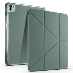 iPad Air 13 2025 M3 Kılıf Tri Folding Kalem Bölmeli Standlı Kılıf