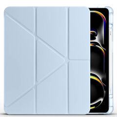 iPad Air 13 2025 M3 Kılıf Tri Folding Kalem Bölmeli Standlı Kılıf