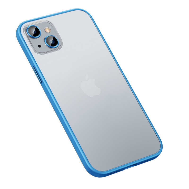 iPhone 13 Kılıf Retro Kapak Mavi
