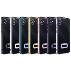 Samsung Galaxy A05 Kılıf Kamera Korumalı Logo Gösteren Omega Kapak