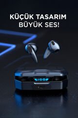 Oyuncu Kulaklığı Kablosuz Rgb Işıklı Çift Mikrofonlu Kulak İçi Bluetooth Kulaklık G30 Siyah