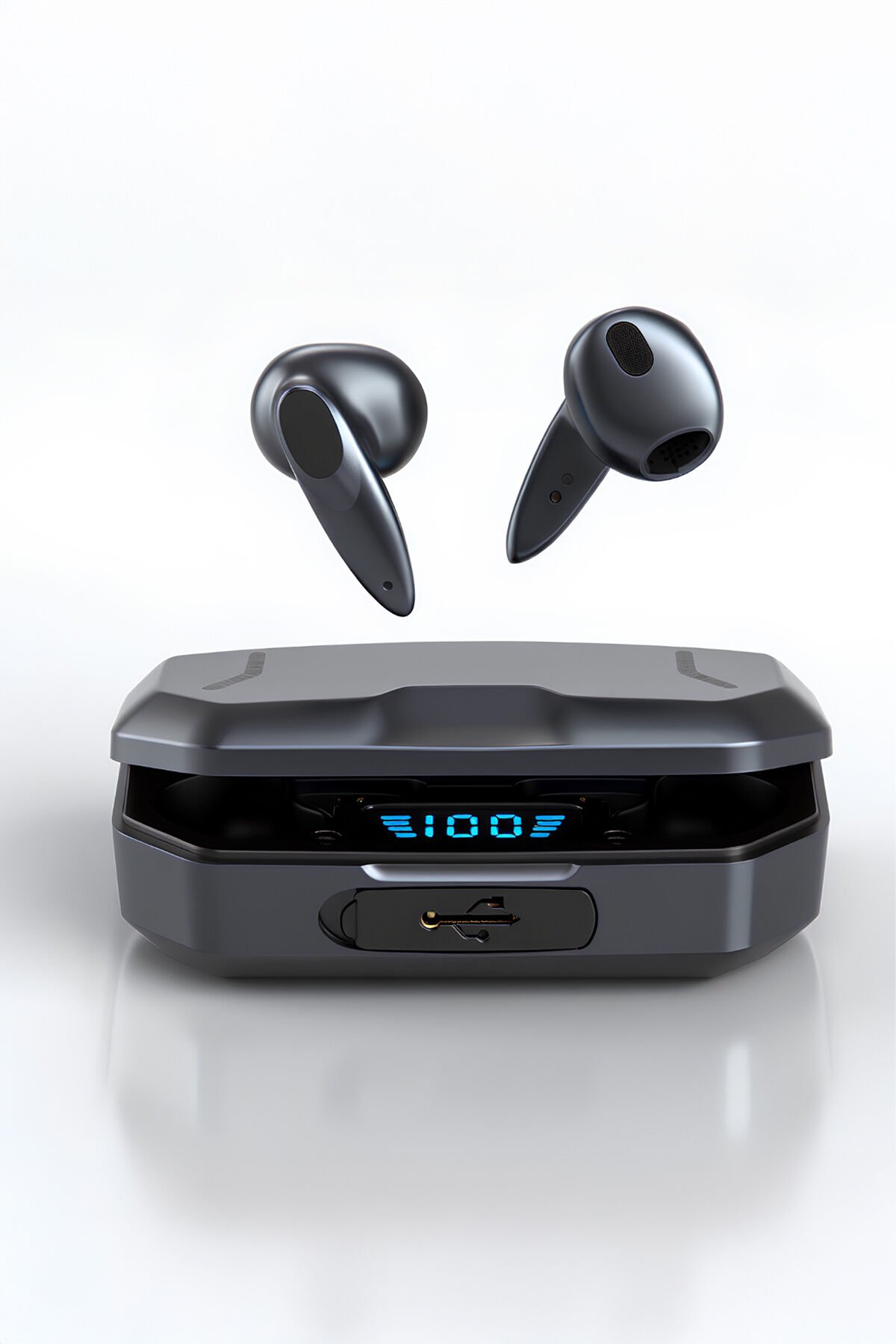Oyuncu Kulaklığı Kablosuz Rgb Işıklı Çift Mikrofonlu Kulak İçi Bluetooth Kulaklık G30 Siyah