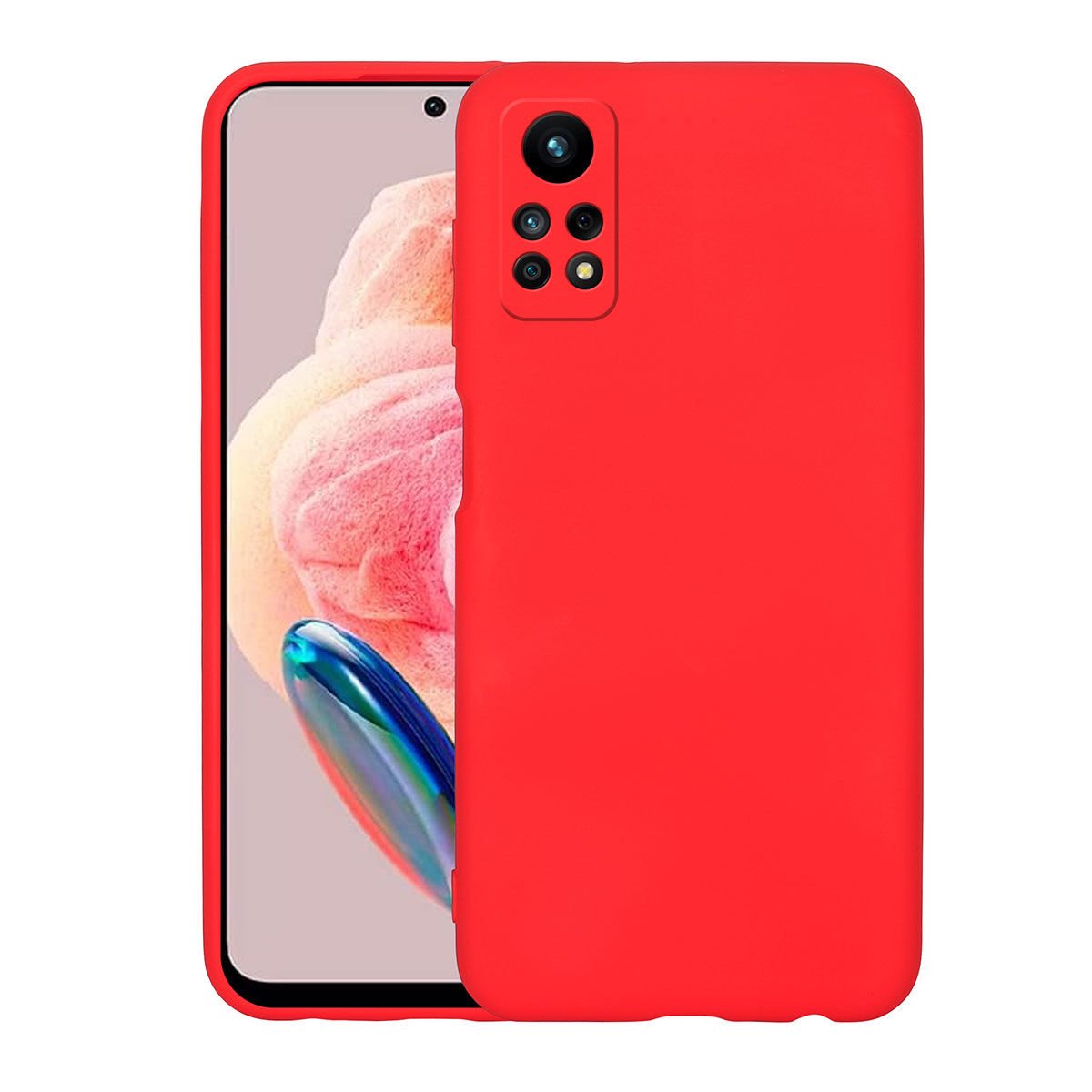 Xiaomi Redmi Note 12 Pro 4G Kamera Korumali Mara Lansman Kapak Kırmızı