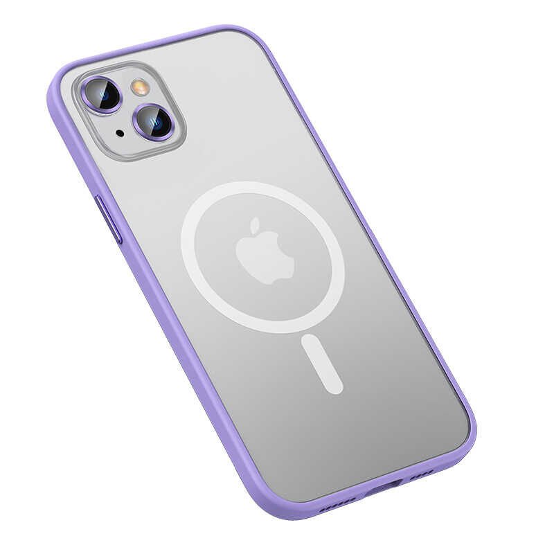 iPhone 13 Kılıf Mokka Wireless Kapak Lila